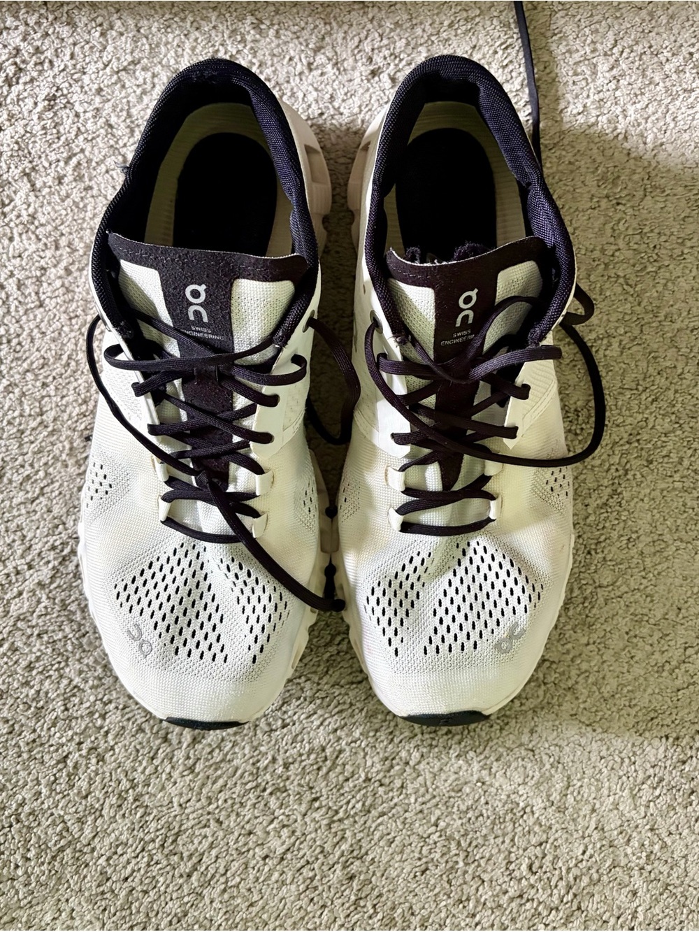 On Running White and Black Women's Sneakers